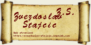 Zvezdoslav Stajčić vizit kartica